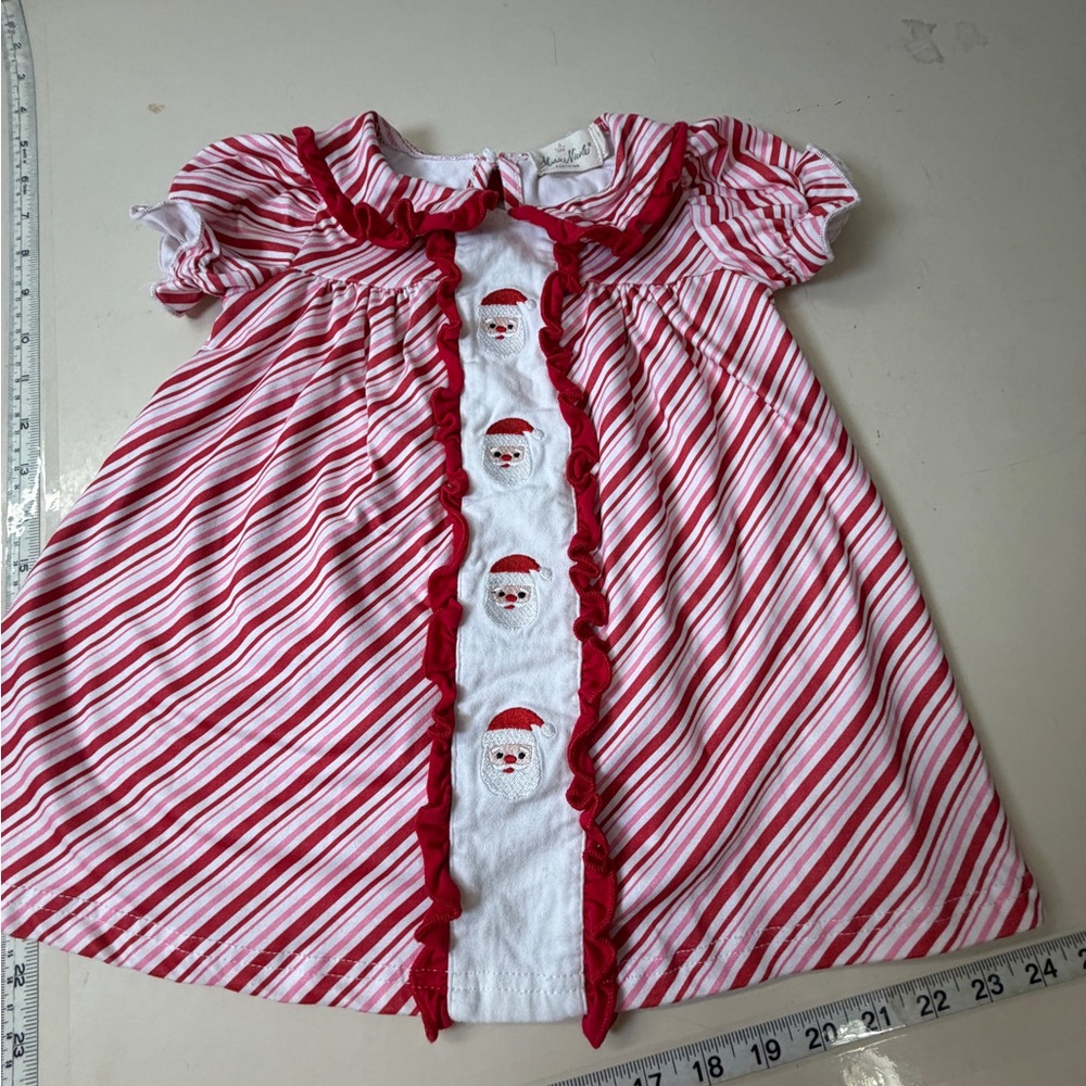 Marie Nicole Kids Striped Pink Dress